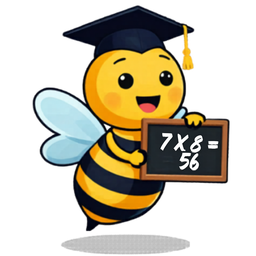 The Multiplication Bee mascot